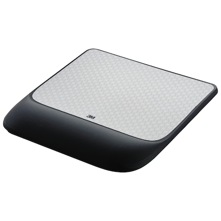 3M Mouse Pad w/Precise Mousing Surface w/Gel Wrist Rest, 8 1/2x 9x 3/4 MW85B